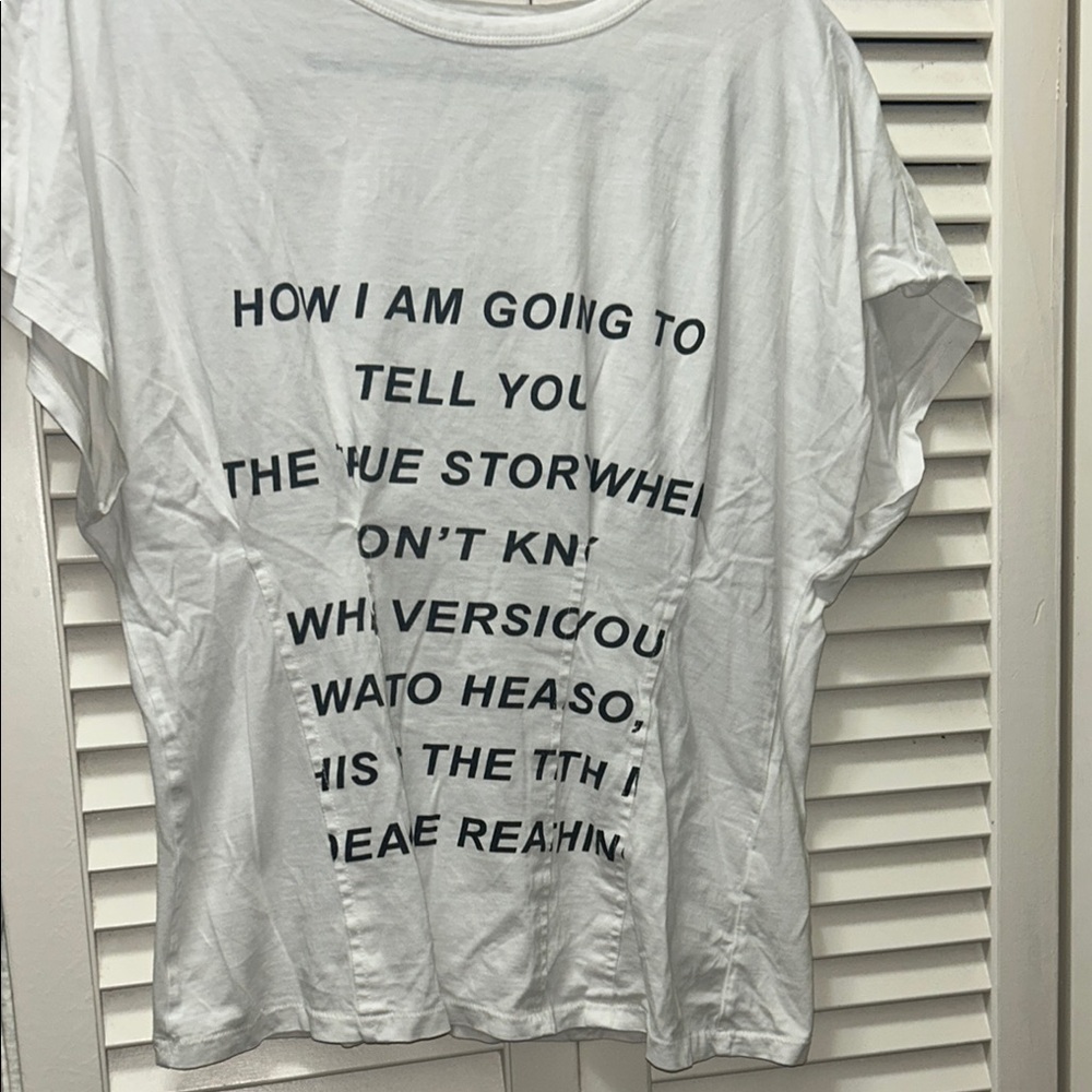 Zara White Short Sleeve Tee Casual Collection